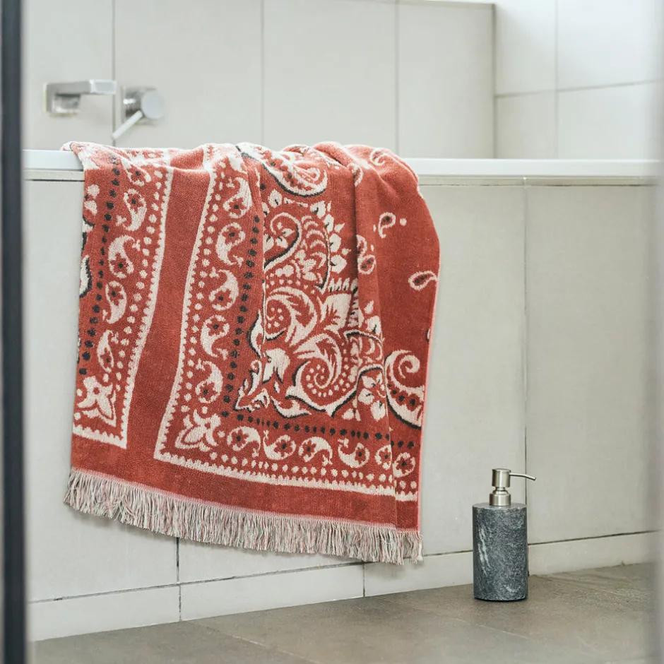 Anonymous Ism Bandana Cotton Pile Blanket - Red- Blanket