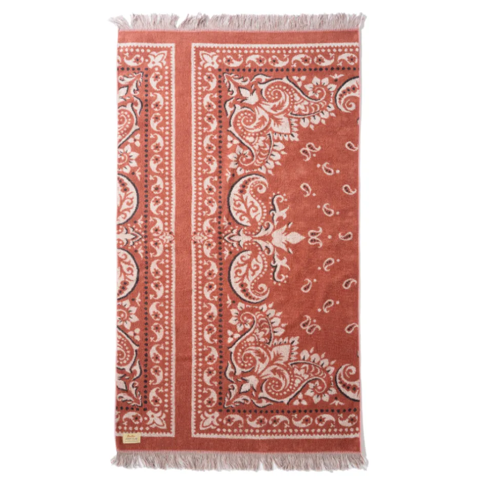 Anonymous Ism Bandana Cotton Pile Blanket - Red- Blanket