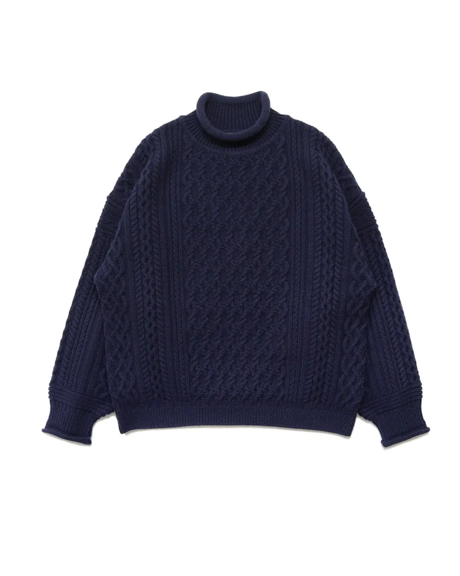 Anonymous Ism Banka Curl High Neck- Knitwear