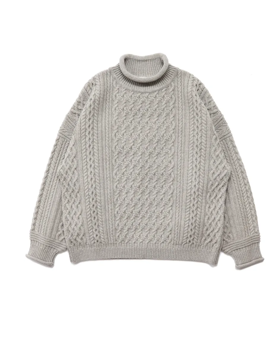 Anonymous Ism Banka Curl High Neck- Knitwear