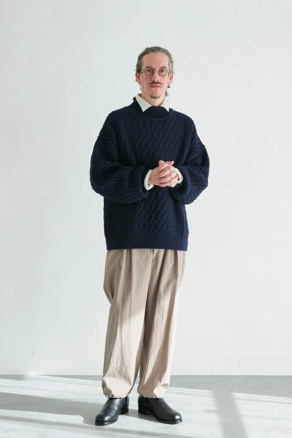 Anonymous Ism Banka Curl High Neck- Knitwear