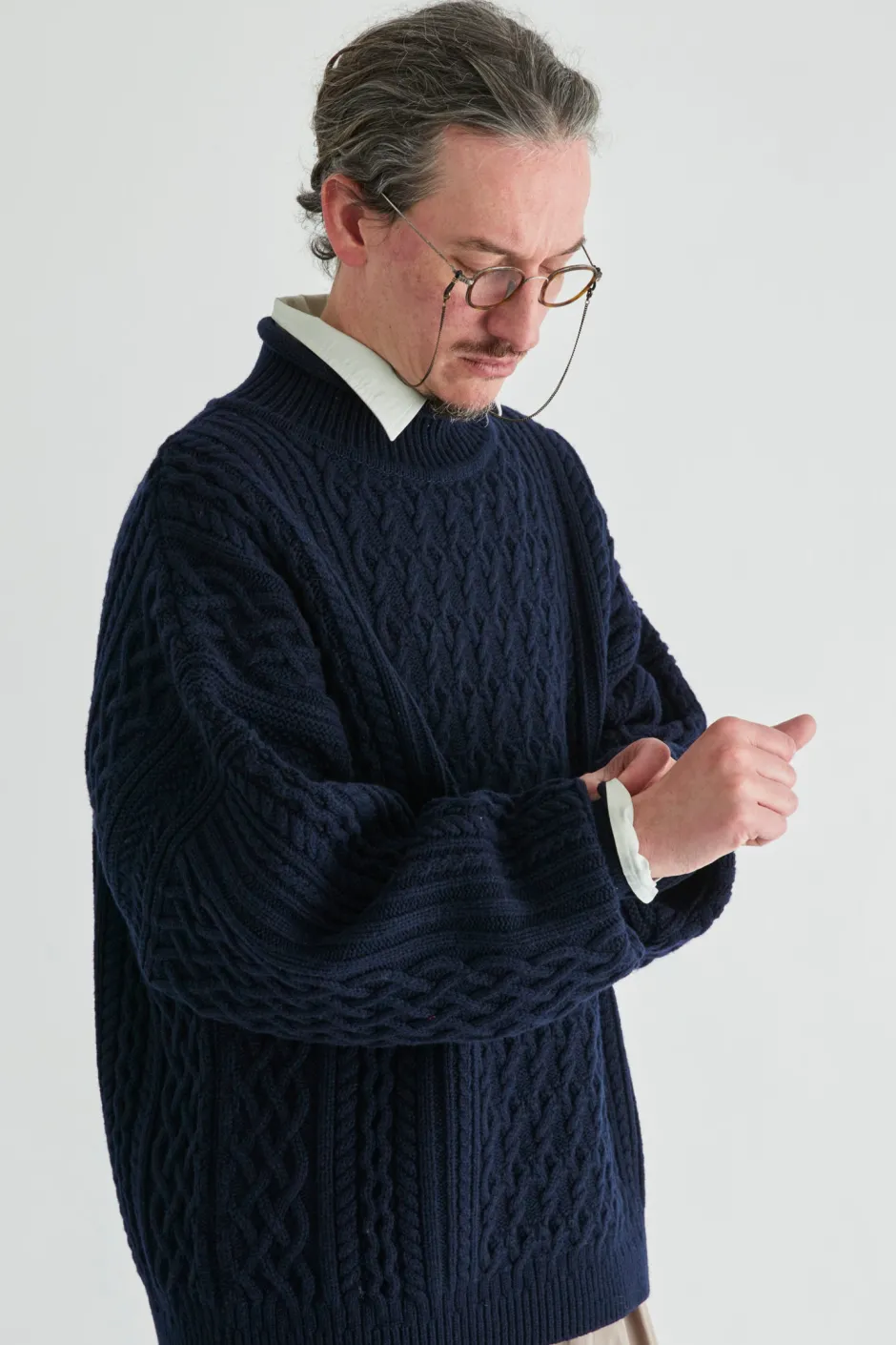 Anonymous Ism Banka Curl High Neck- Knitwear