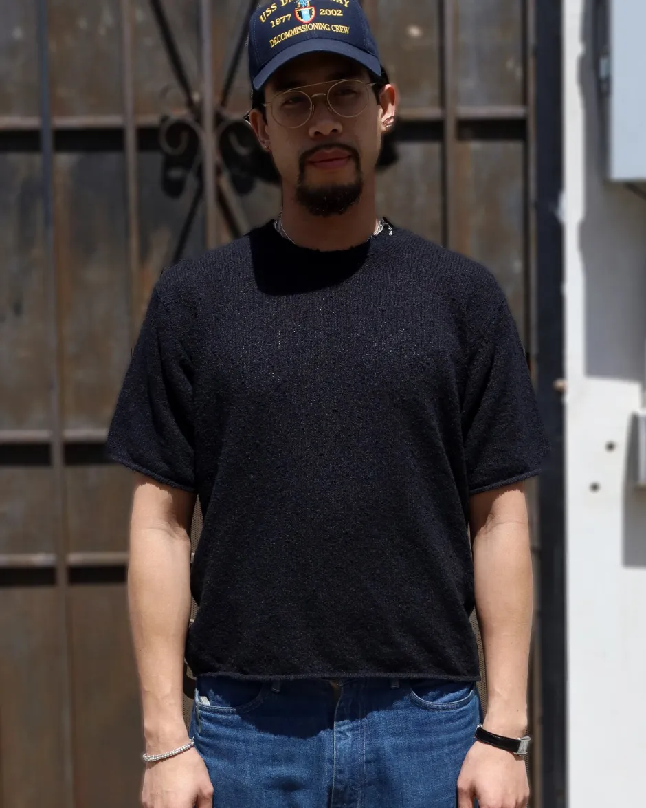 Anonymous Ism Boucle Slub H/S Knit- Knitwear|Tops