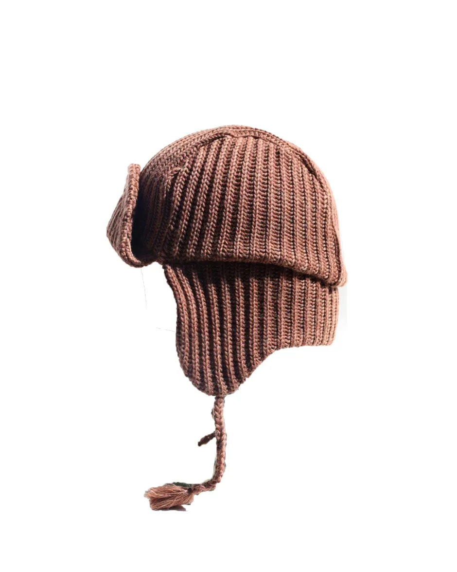 Anonymous Ism Chunky Knit Wool Flight Cap- Headwear