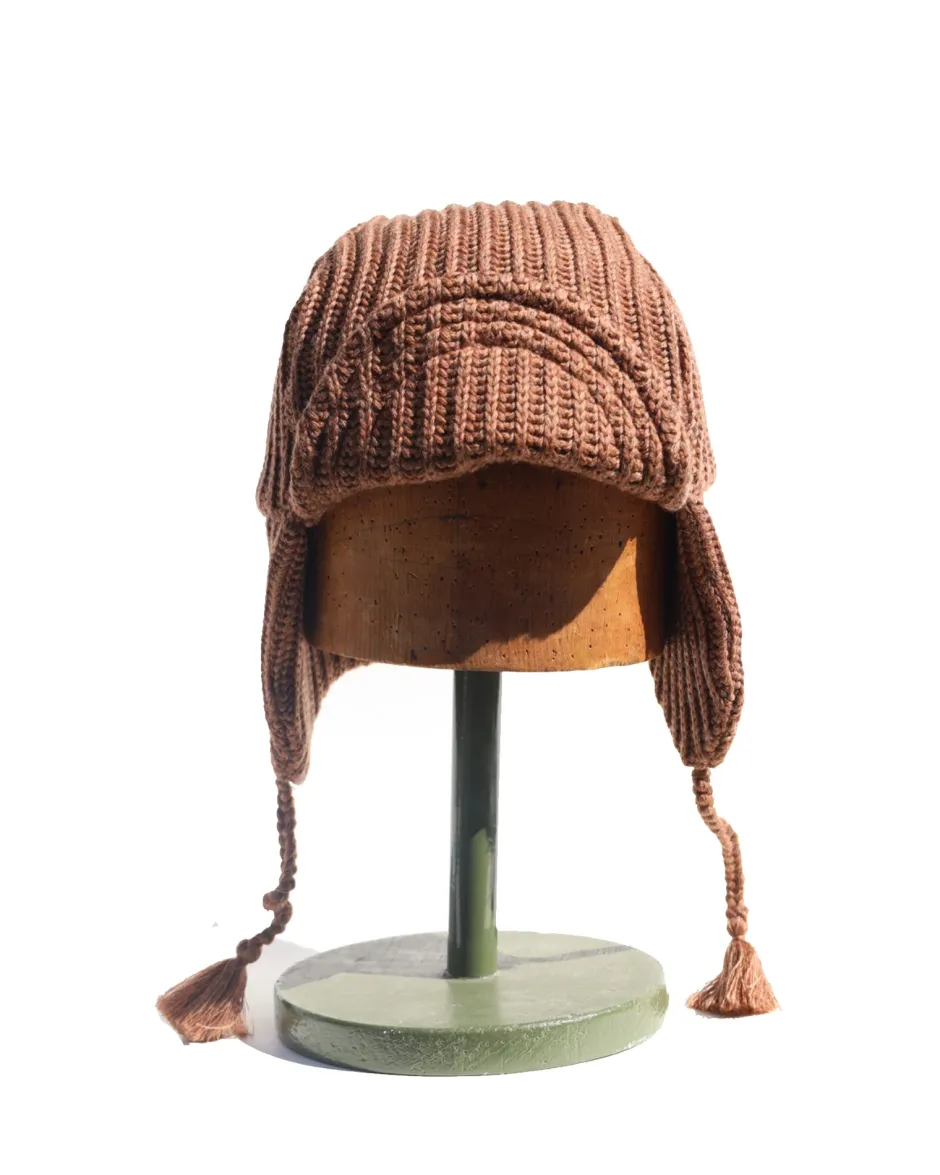 Anonymous Ism Chunky Knit Wool Flight Cap- Headwear