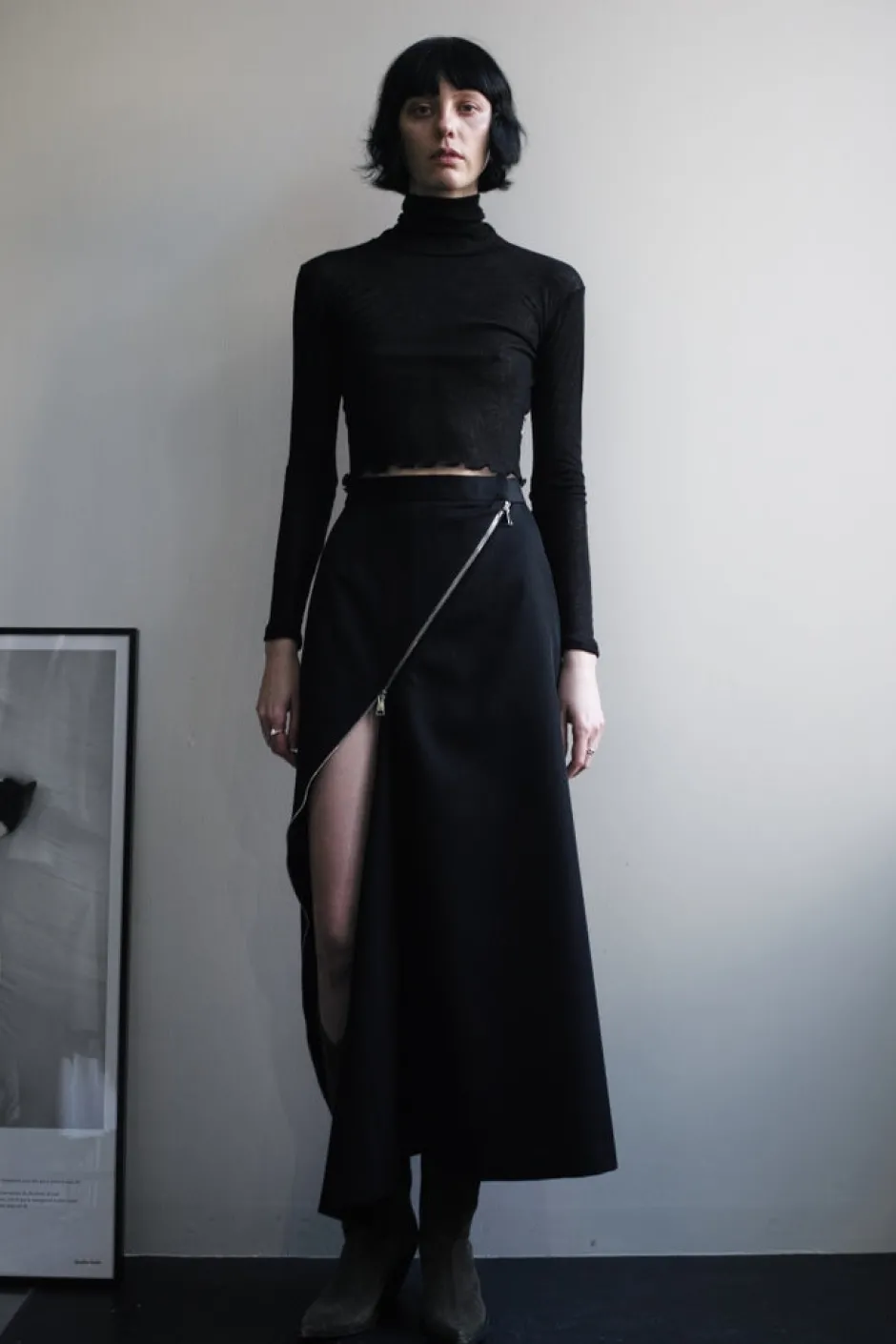 Anonymous Ism CROPPED SHEER TOP-Women Tops|Tops
