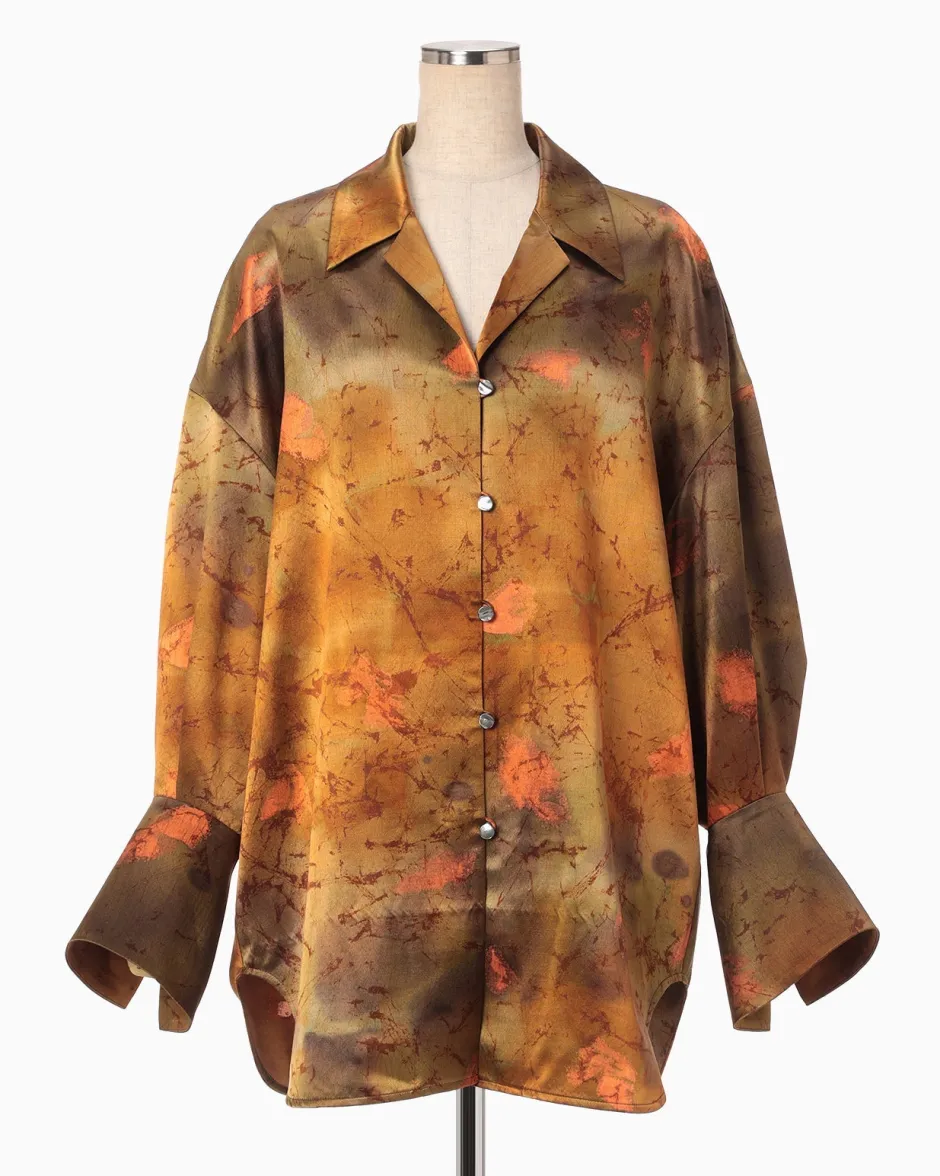 Anonymous Ism Hand Painted Oversize Shirt-Women Tops|Tops