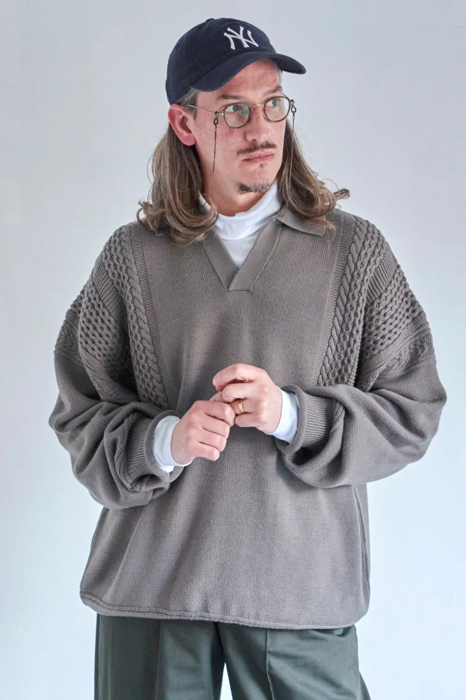 Anonymous Ism Hatsuyuki Skipper Knit- Knitwear