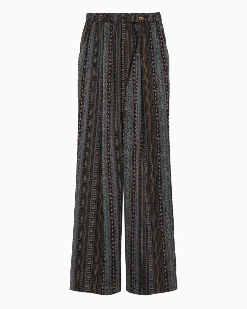 Anonymous Ism Jacquard Relaxed Trousers-Women Bottoms