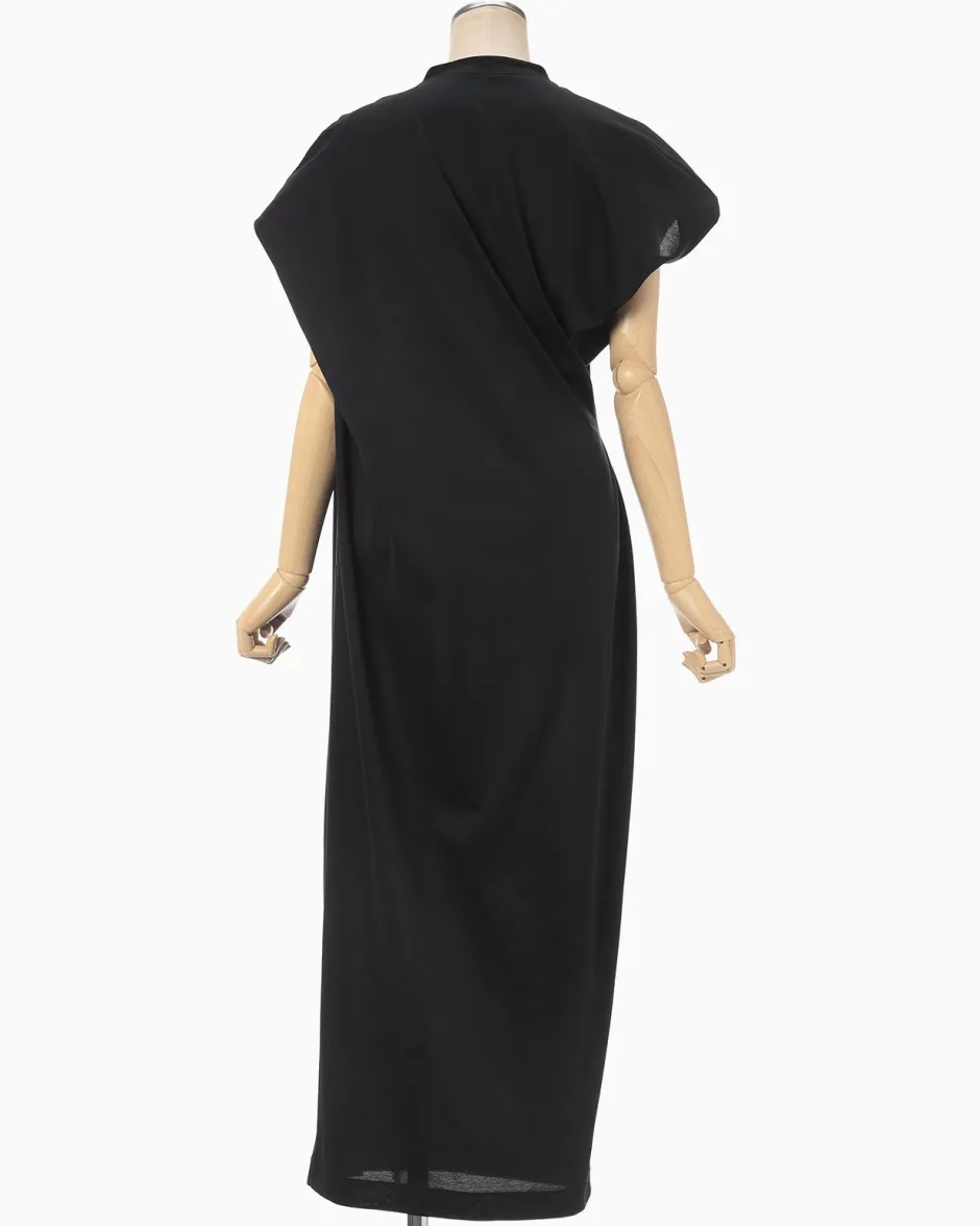 Anonymous Ism Jersey Asymmetric Dress-Women Dress