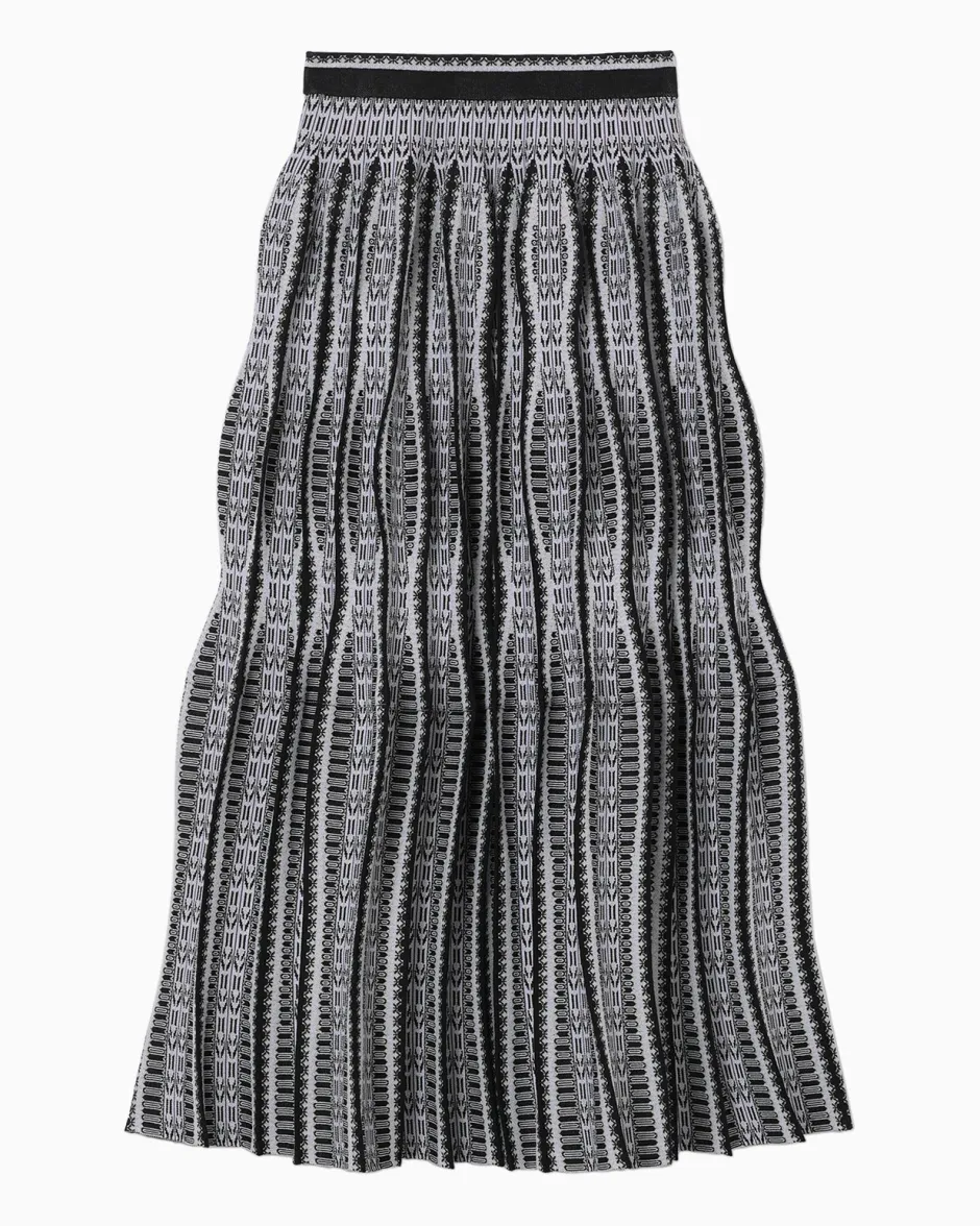 Anonymous Ism Lantern Knitted Volume Skirt-Women Bottoms