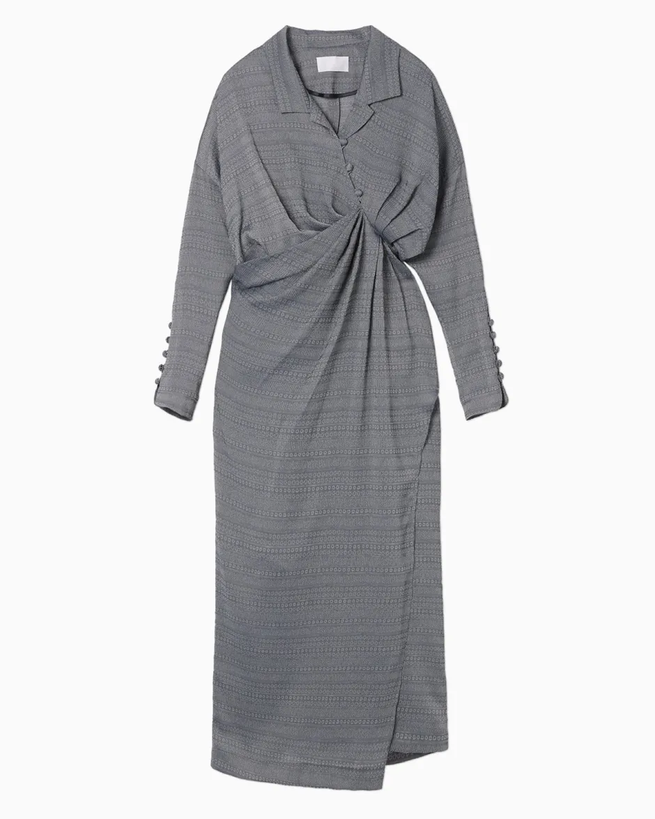 Anonymous Ism Mishima Karatsu Floral Drape Dress-Women Dress