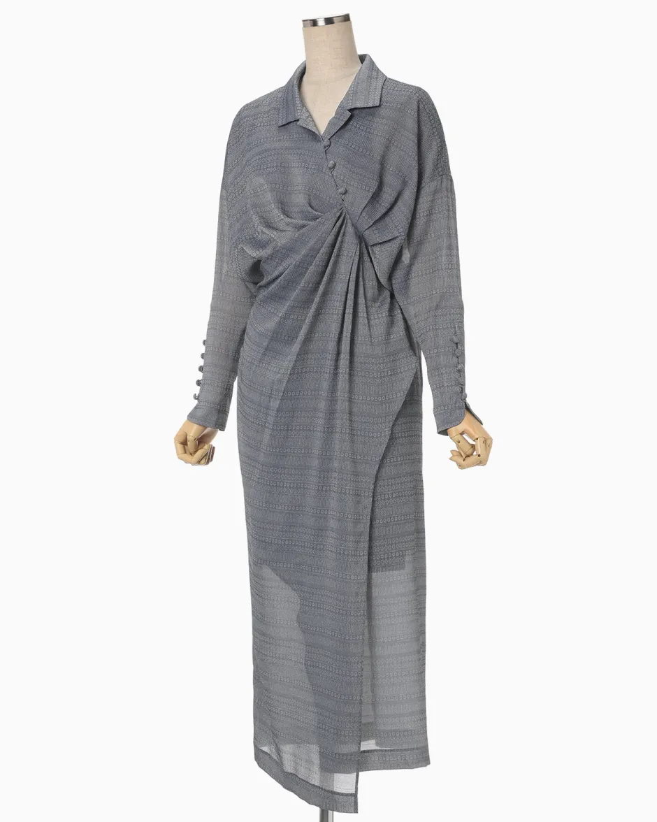 Anonymous Ism Mishima Karatsu Floral Drape Dress-Women Dress