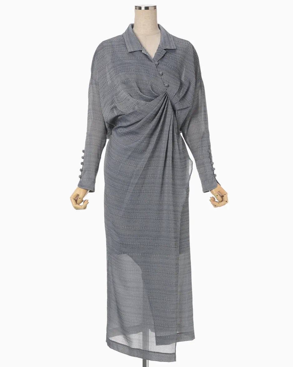 Anonymous Ism Mishima Karatsu Floral Drape Dress-Women Dress