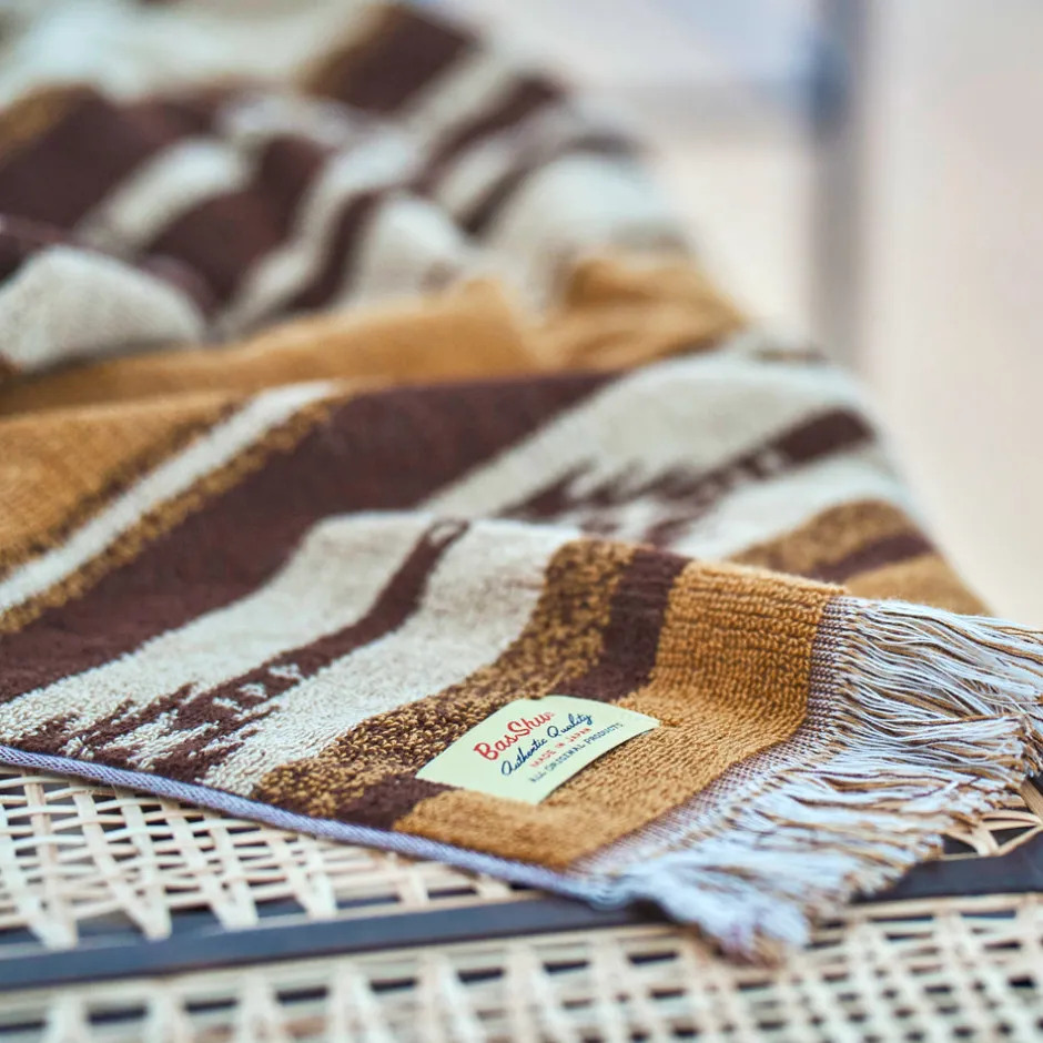 Anonymous Ism Native Motif Cotton Pile Blanket - Brown- Blanket