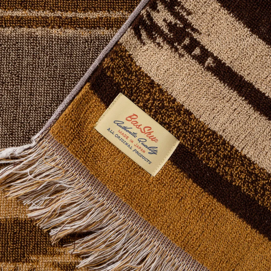 Anonymous Ism Native Motif Cotton Pile Blanket - Brown- Blanket