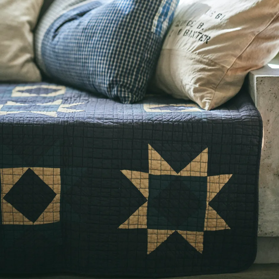 Anonymous Ism Patchwork Quilt Cover - Blue- Blanket