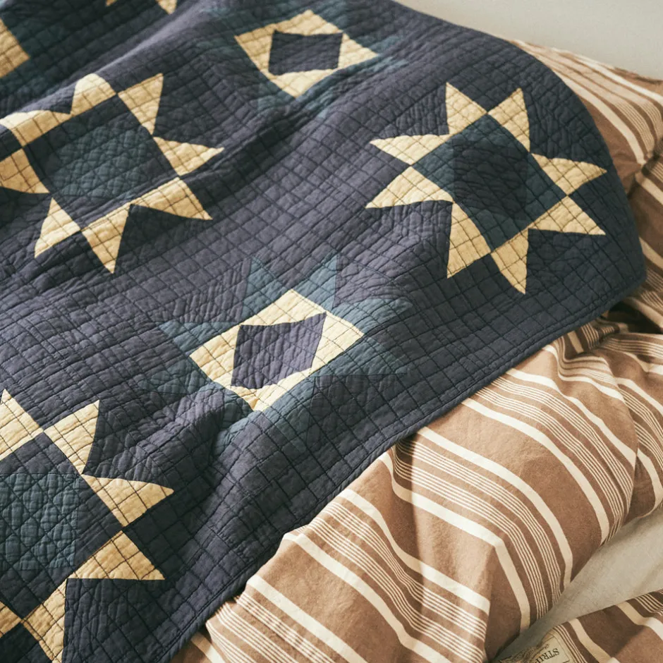 Anonymous Ism Patchwork Quilt Cover - Blue- Blanket