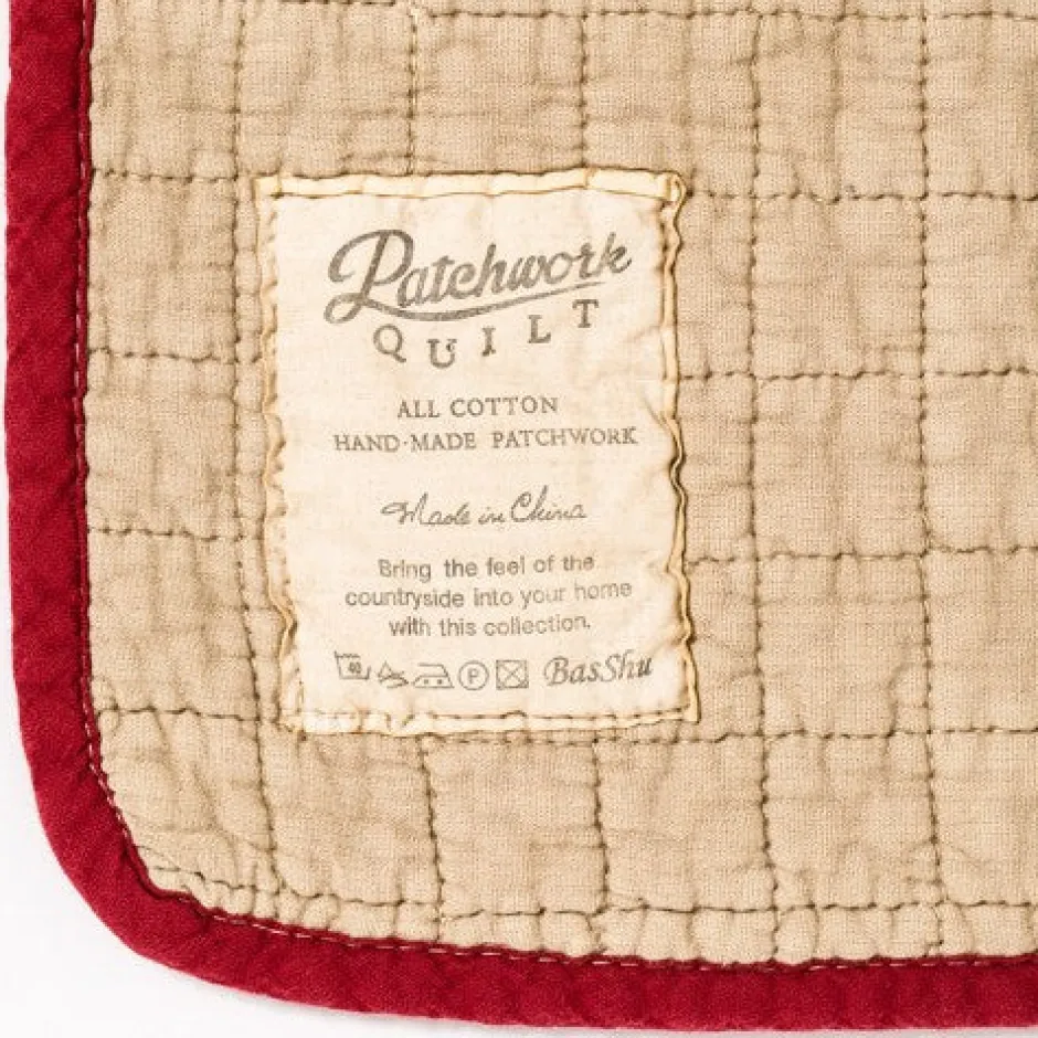 Anonymous Ism Patchwork Quilt Cover - Red- Blanket