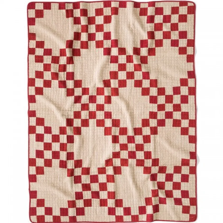 Anonymous Ism Patchwork Quilt Cover - Red- Blanket
