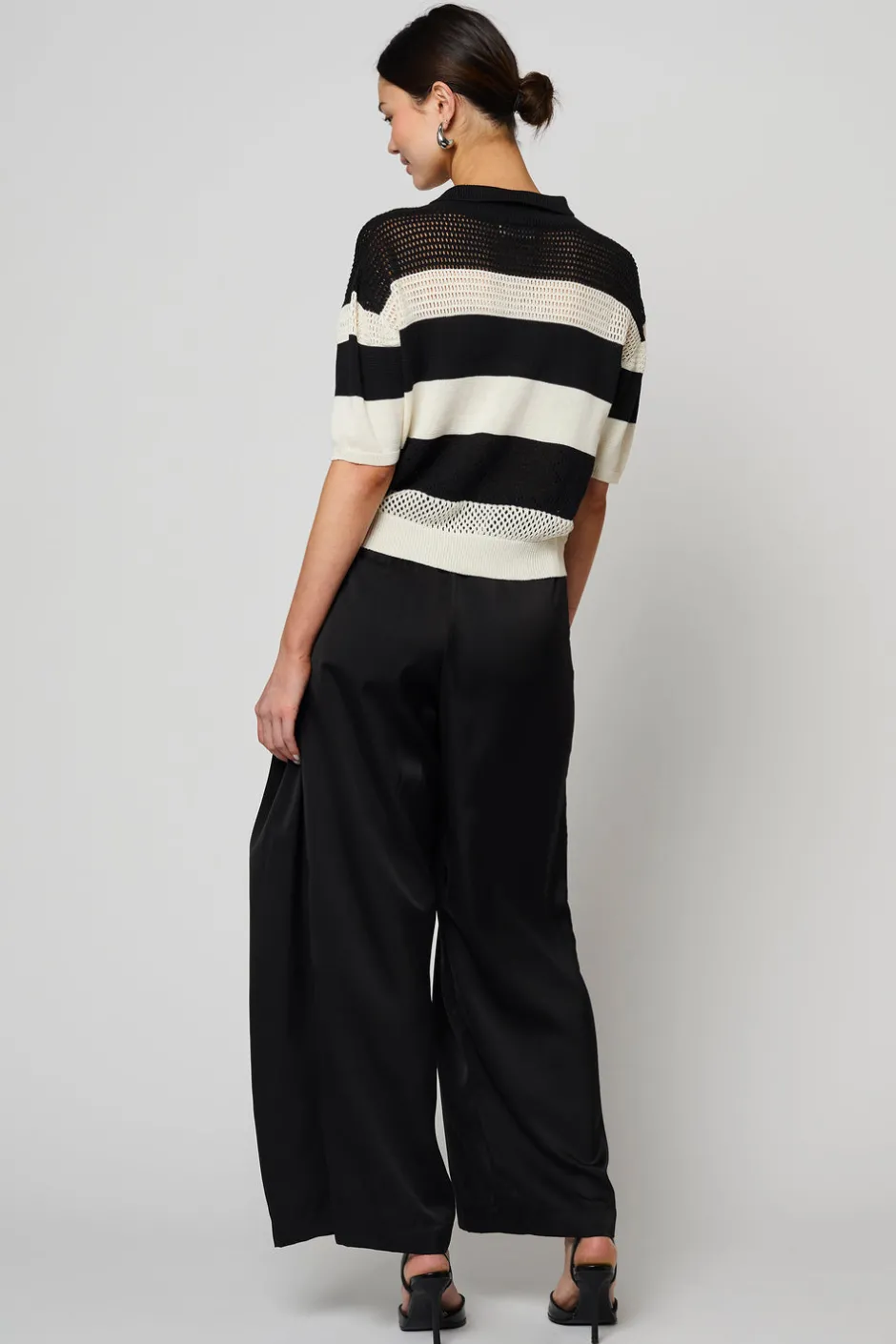 Anonymous Ism Polo Shirt Openwork Knit-Women Knitwear