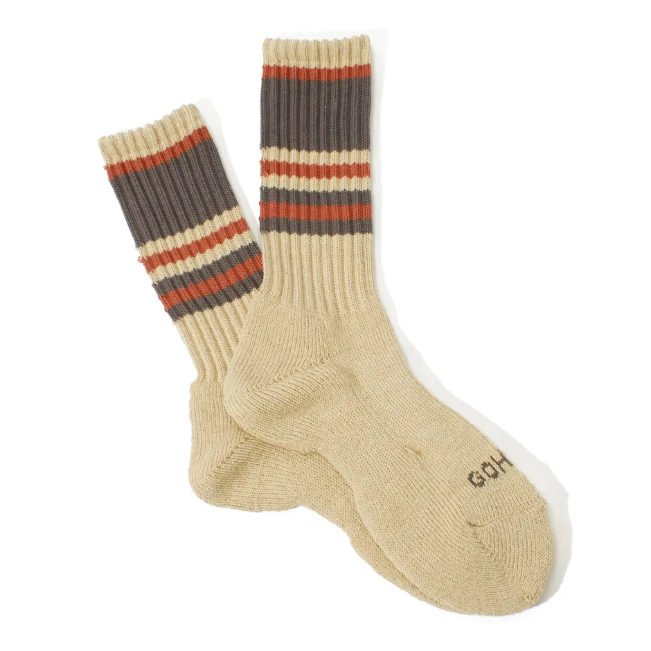 Anonymous Ism Random Stripes Hemp Crew Socks- Sustainable|Sports