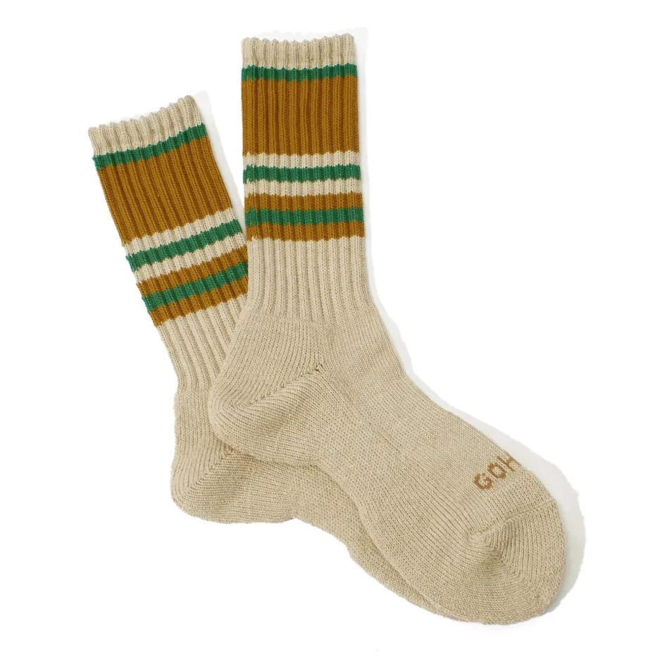 Anonymous Ism Random Stripes Hemp Crew Socks- Sustainable|Sports