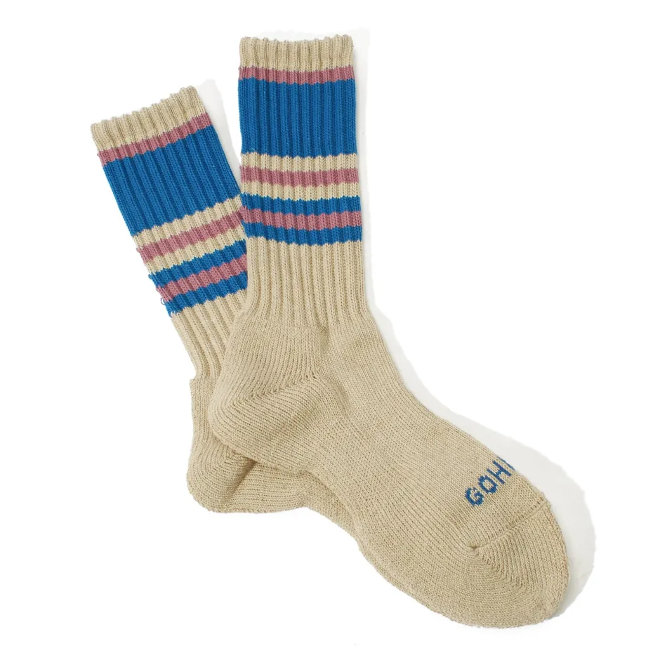 Anonymous Ism Random Stripes Hemp Sports Socks- Sustainable|Sports