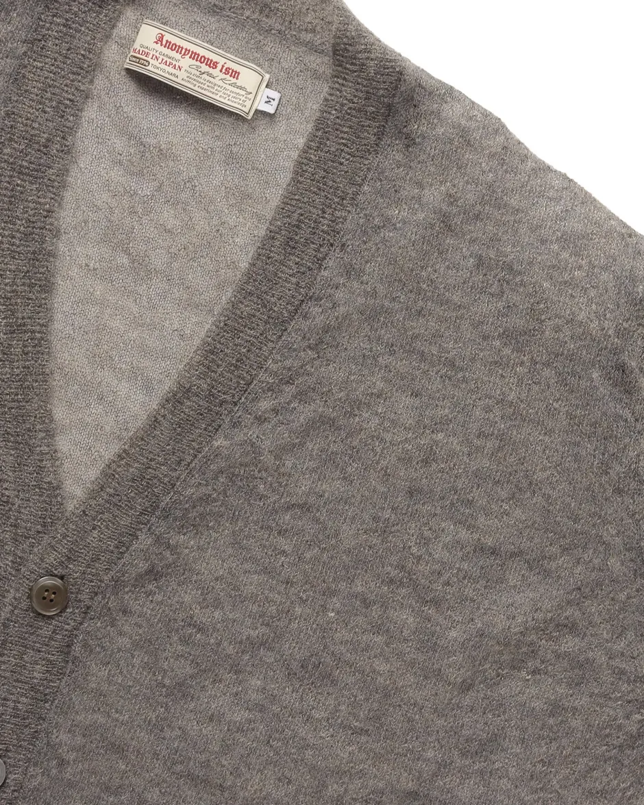 Anonymous Ism Sheer Mohair Cardigan- Knitwear