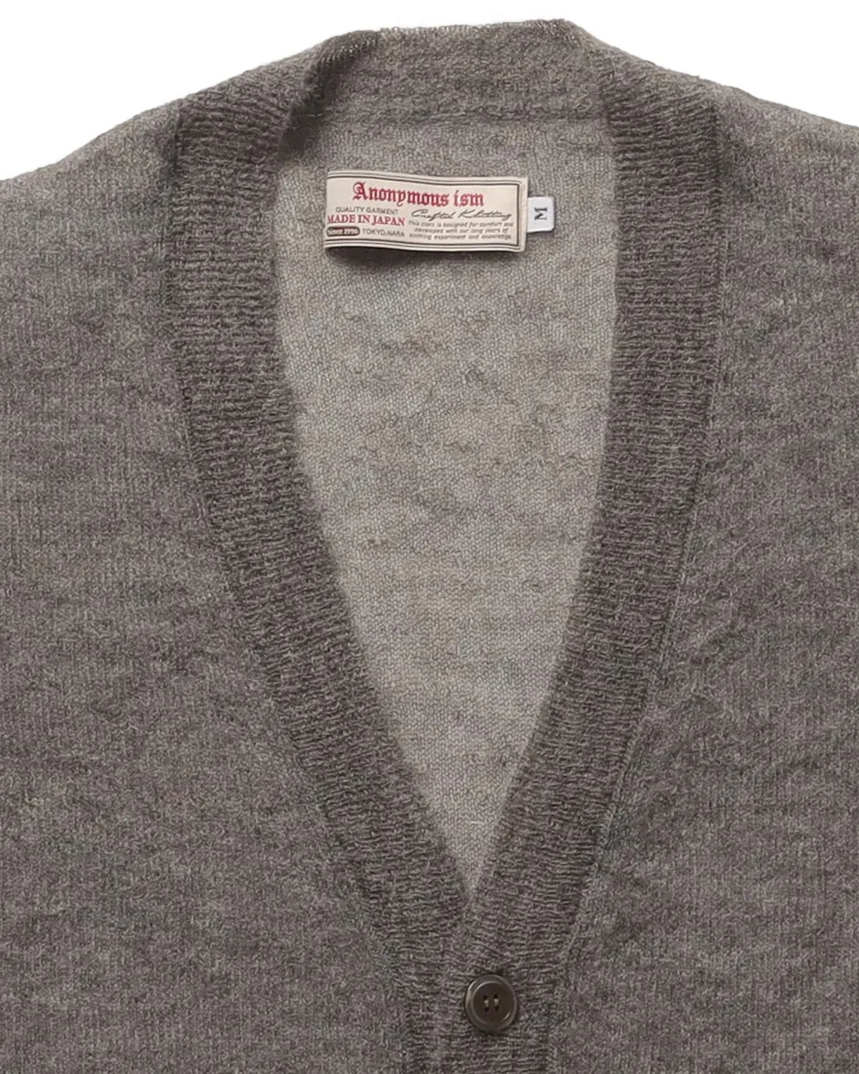 Anonymous Ism Sheer Mohair Cardigan- Knitwear