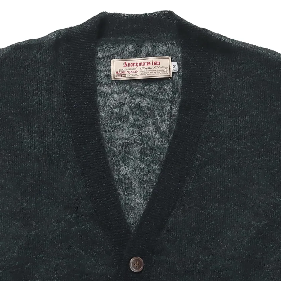 Anonymous Ism Sheer Mohair Cardigan- Knitwear