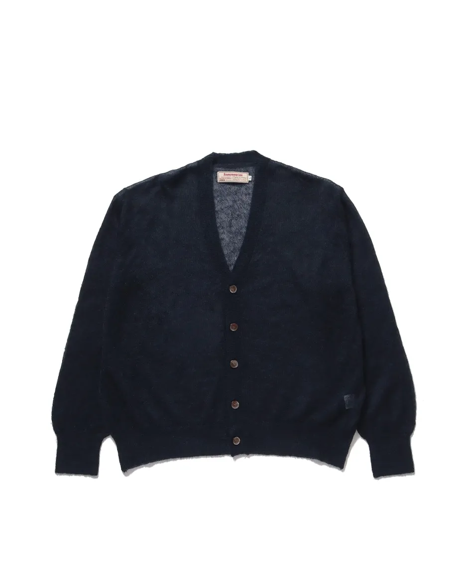 Anonymous Ism Sheer Mohair Cardigan- Knitwear