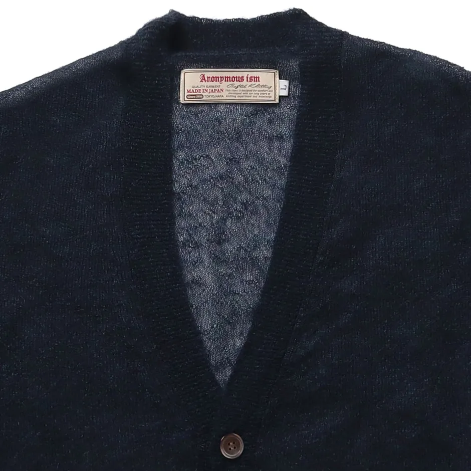 Anonymous Ism Sheer Mohair Cardigan- Knitwear