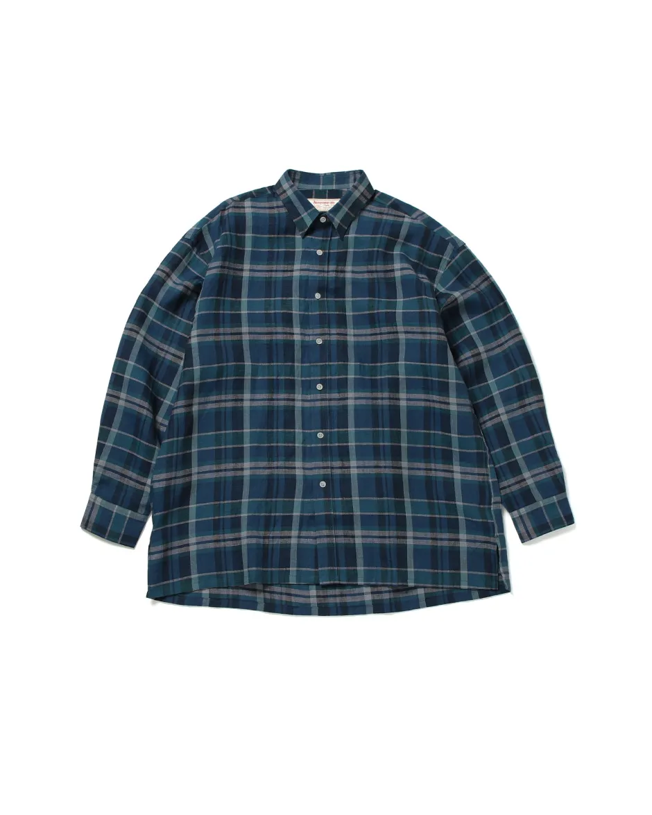 Anonymous Ism Signature Shirt - Madres Linen - Navy- Tops