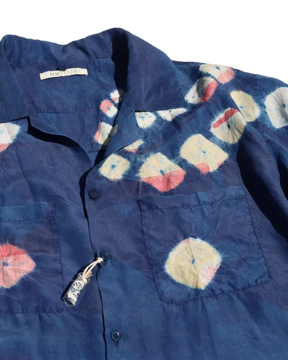 Anonymous Ism Silk Overdyed Camp Shirt- Tops