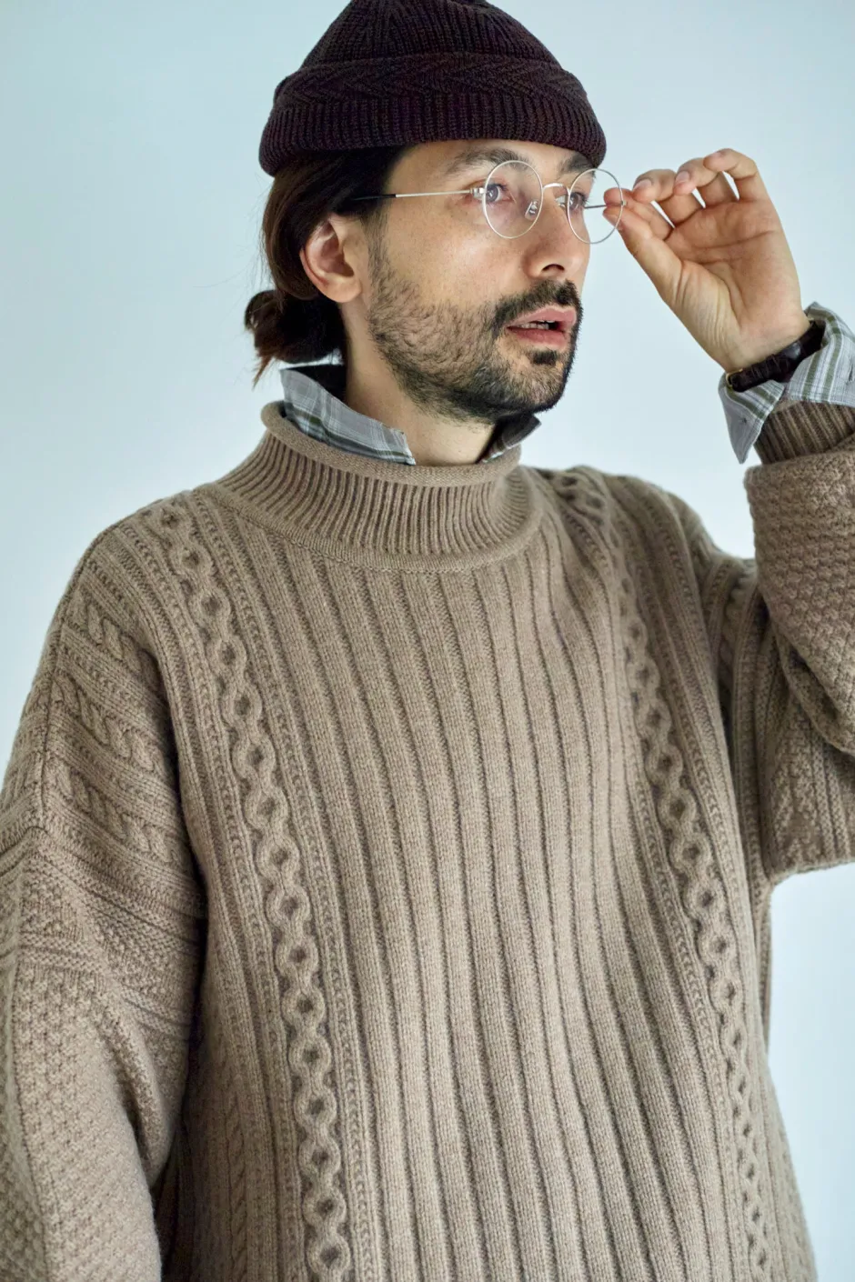 Anonymous Ism Sizuku Curl High Neck- Knitwear