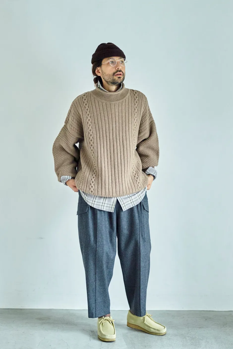 Anonymous Ism Sizuku Curl High Neck- Knitwear