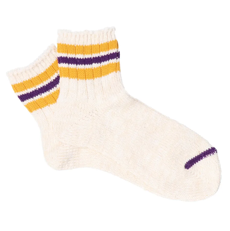 Anonymous Ism Stripes short slub socks- Stripes|Seasonal