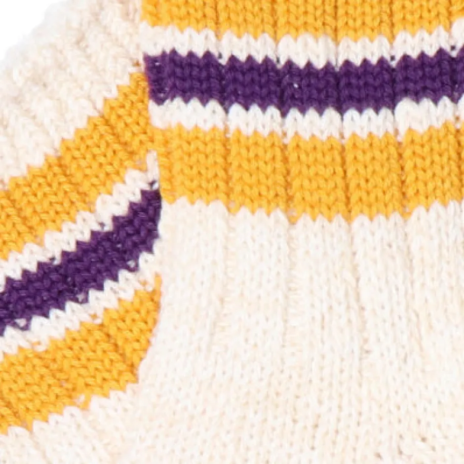 Anonymous Ism Stripes short slub socks- Stripes|Seasonal