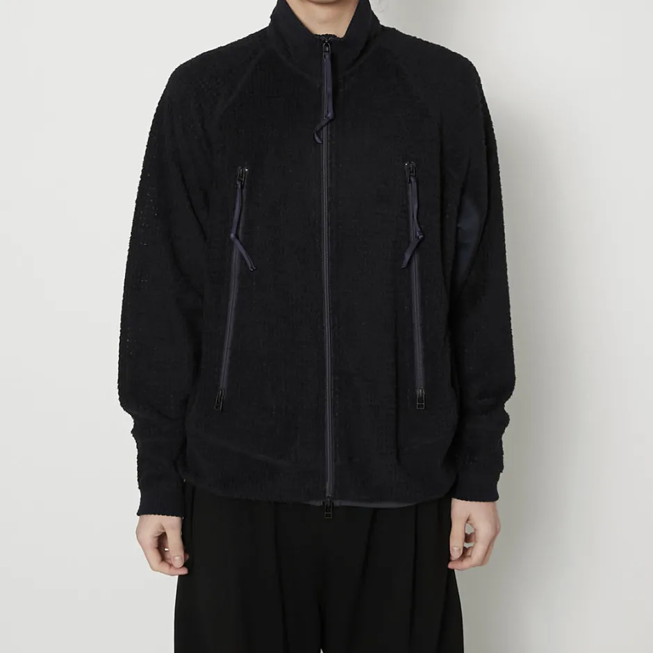 Anonymous Ism Utility Polartec Alpha Zip Up- Knitwear
