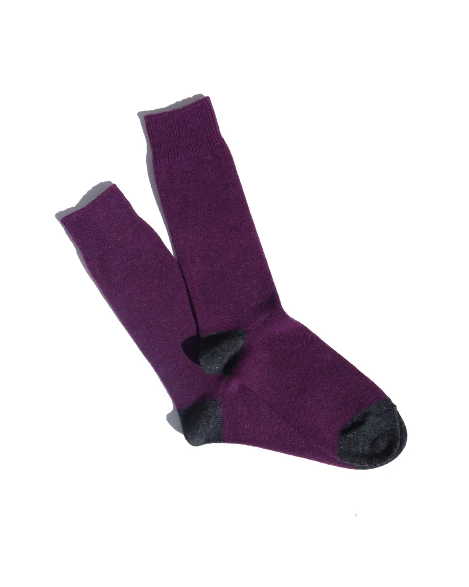 Anonymous Ism Wool Cashmere 2point crew- Plain & Marled